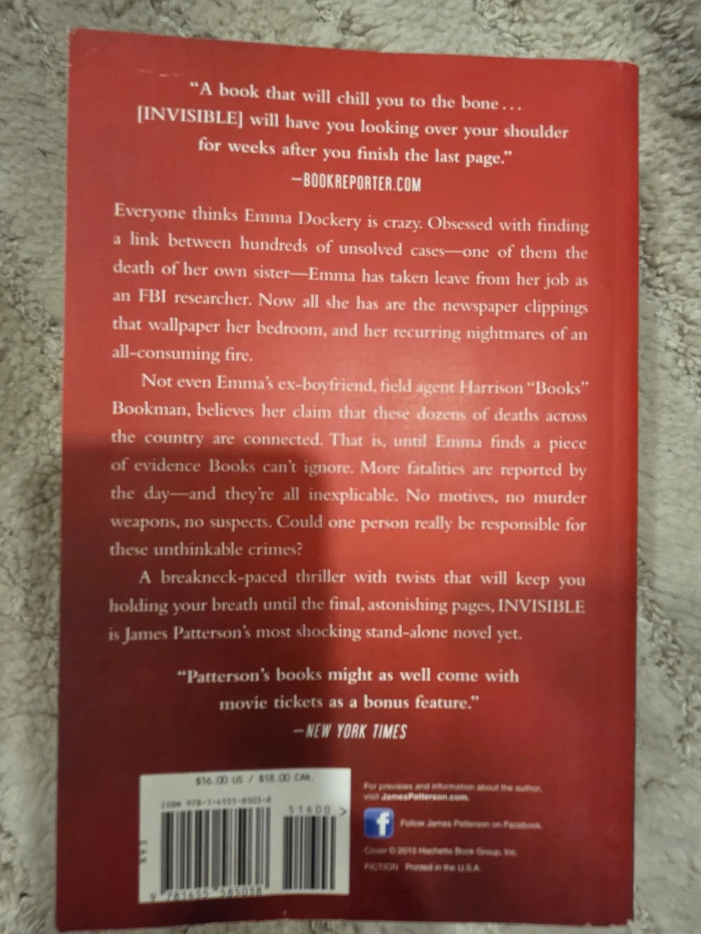 Invisible by James Patterson & David Ellis - Paperback